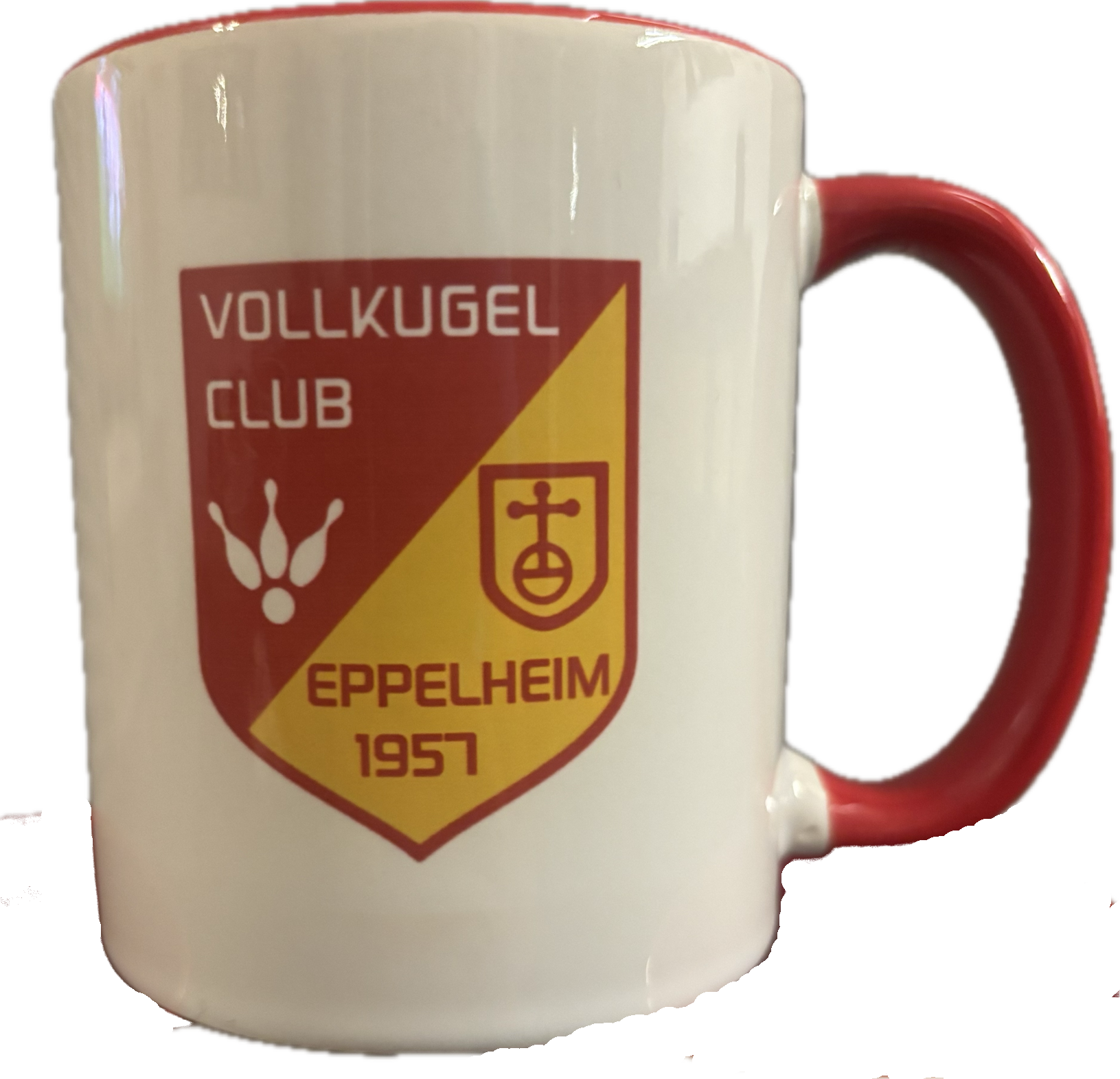 Keramiktasse mit farbigem Wunschdruck